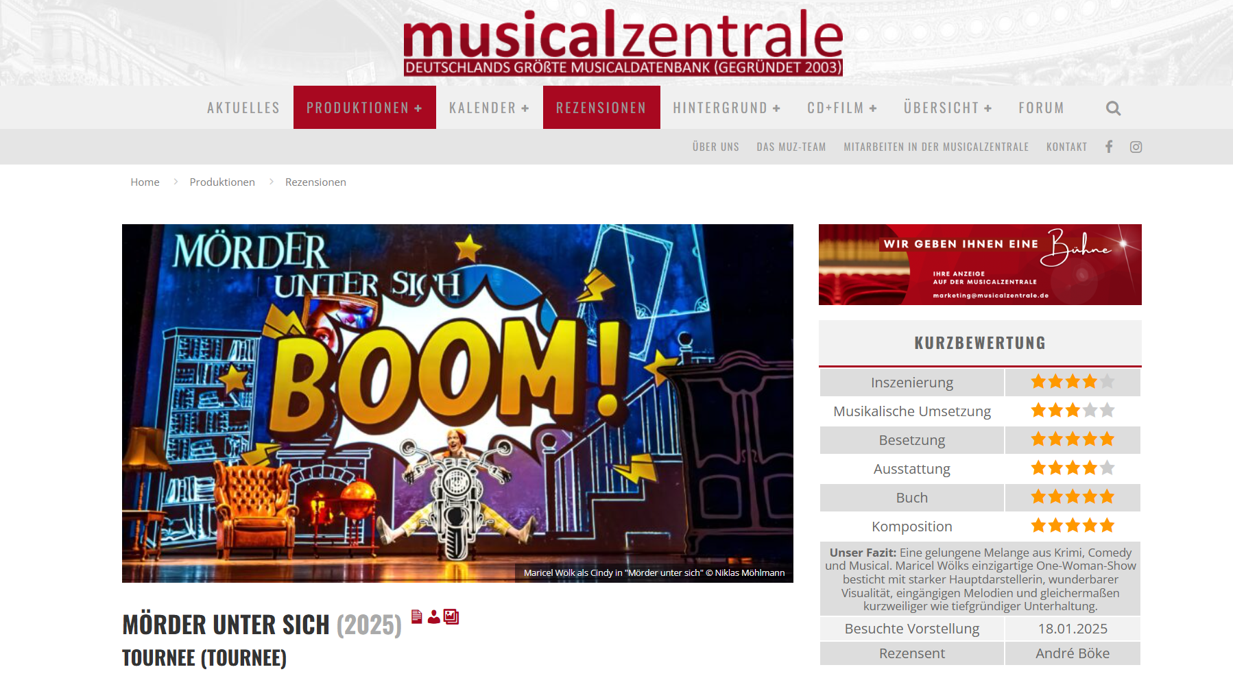 musicalzentrale Mörder unter sich